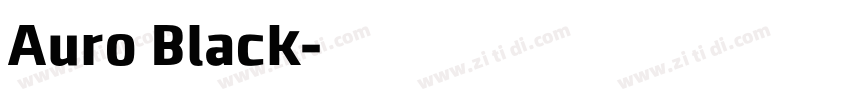 Auro Black字体转换